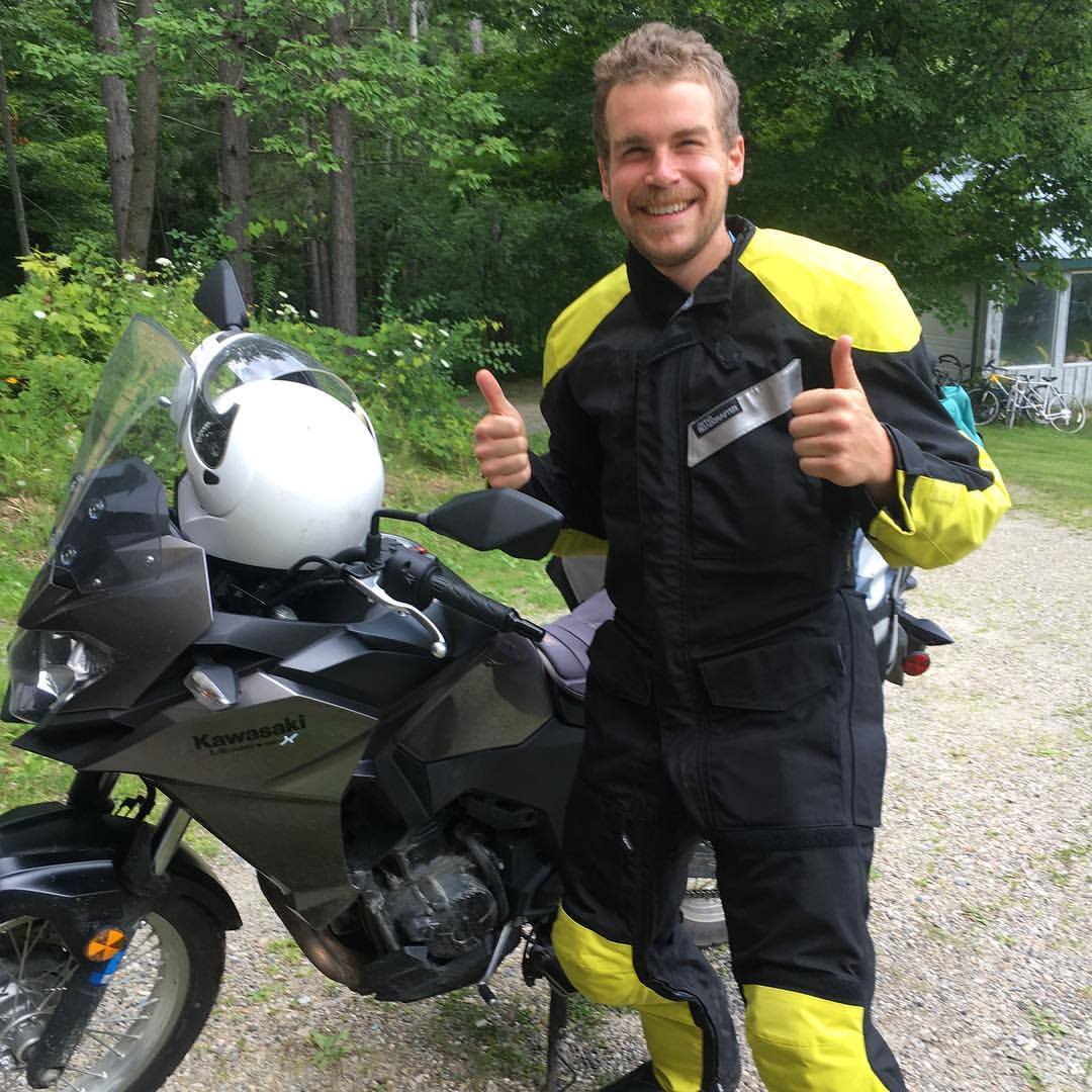 A man and his motorcycle